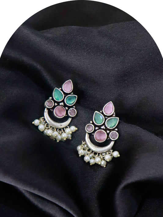 Aaliya German Silver Earrings