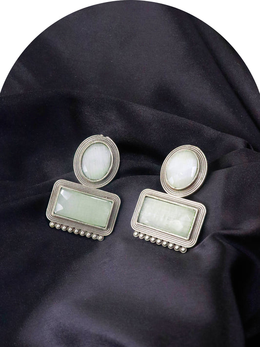 Amal German Silver Earrings