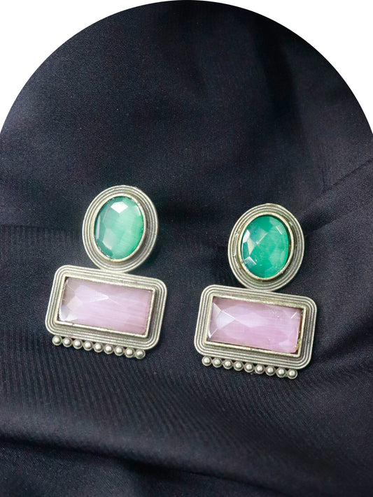 Amala German Silver Earrings