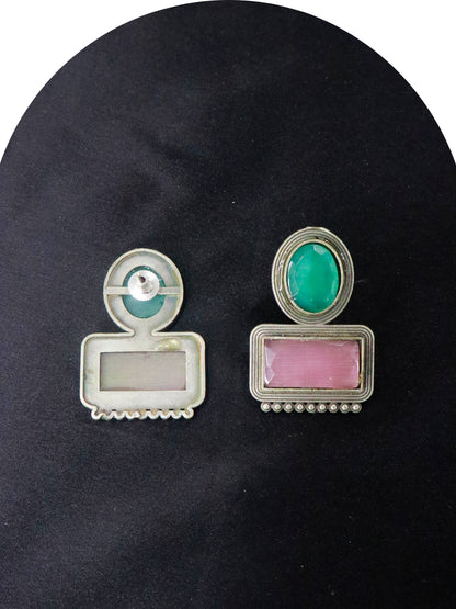 Amala German Silver Earrings