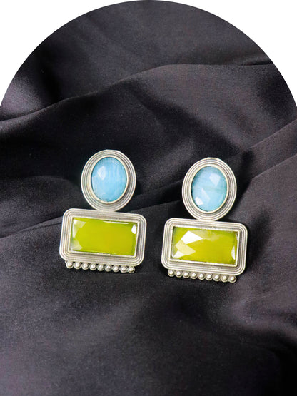 Amaly German Silver Earrings