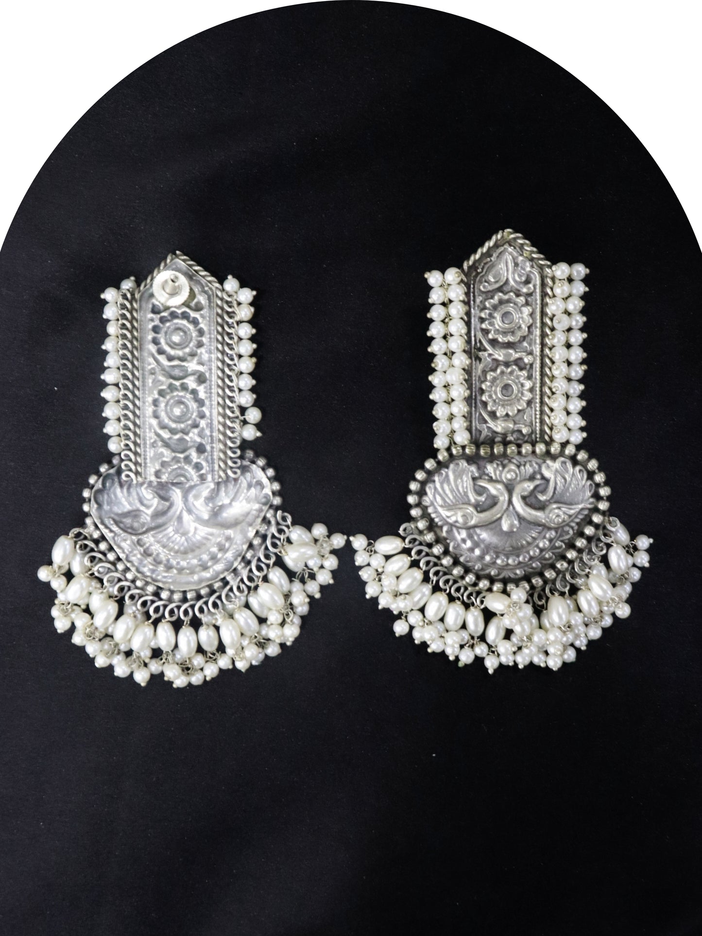 Aziza German Silver Earrings