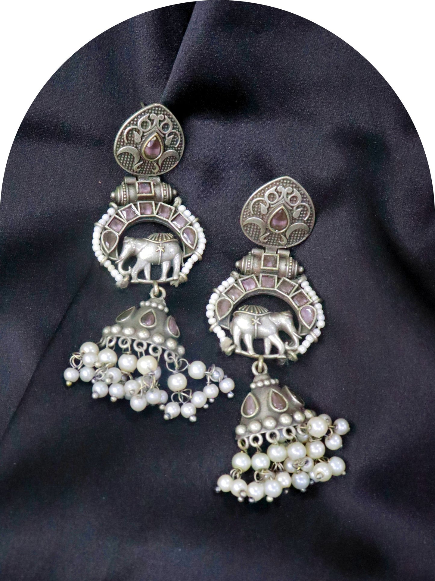 Betty German Silver Earrings