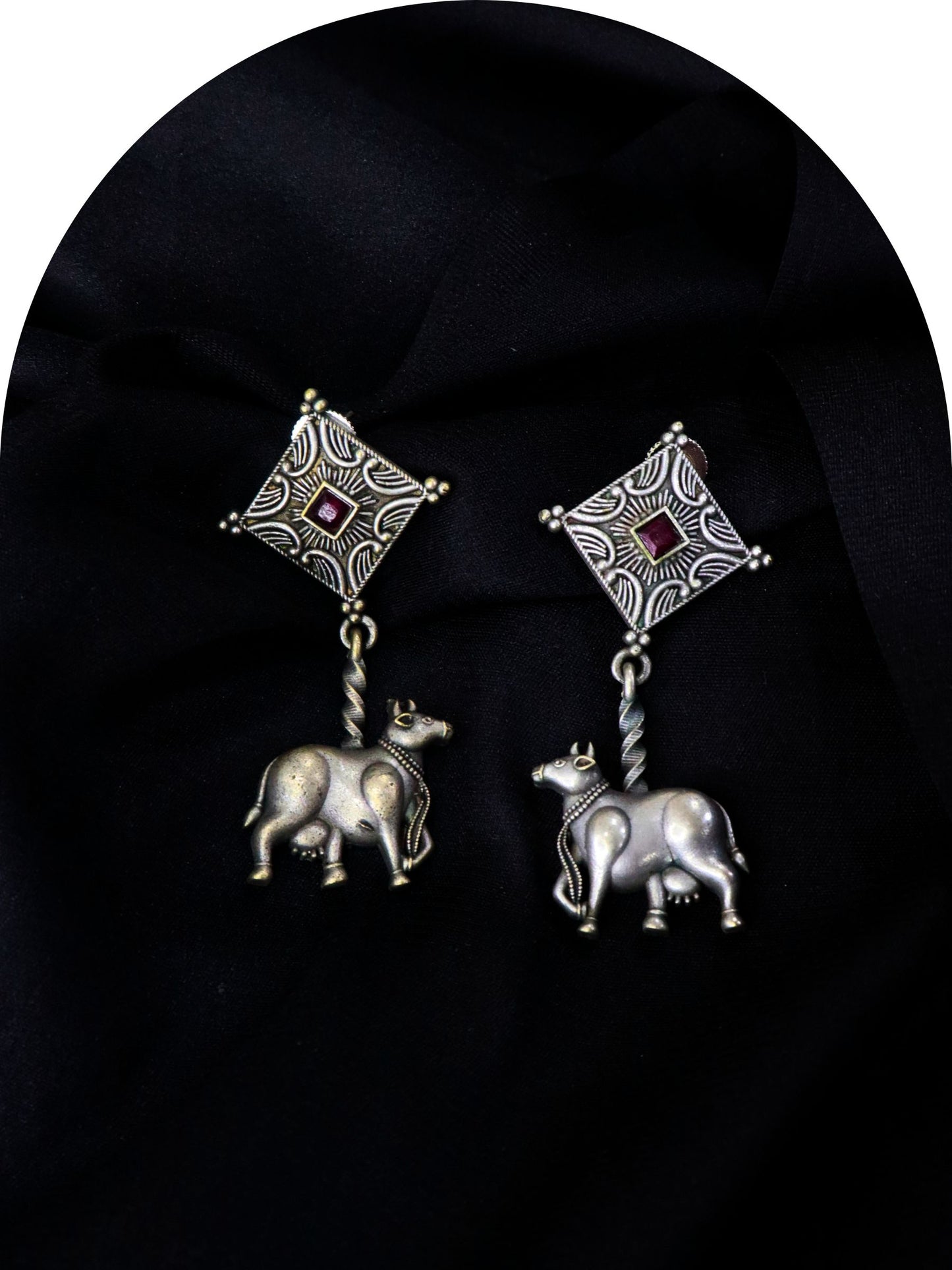 Dima German Silver Earrings