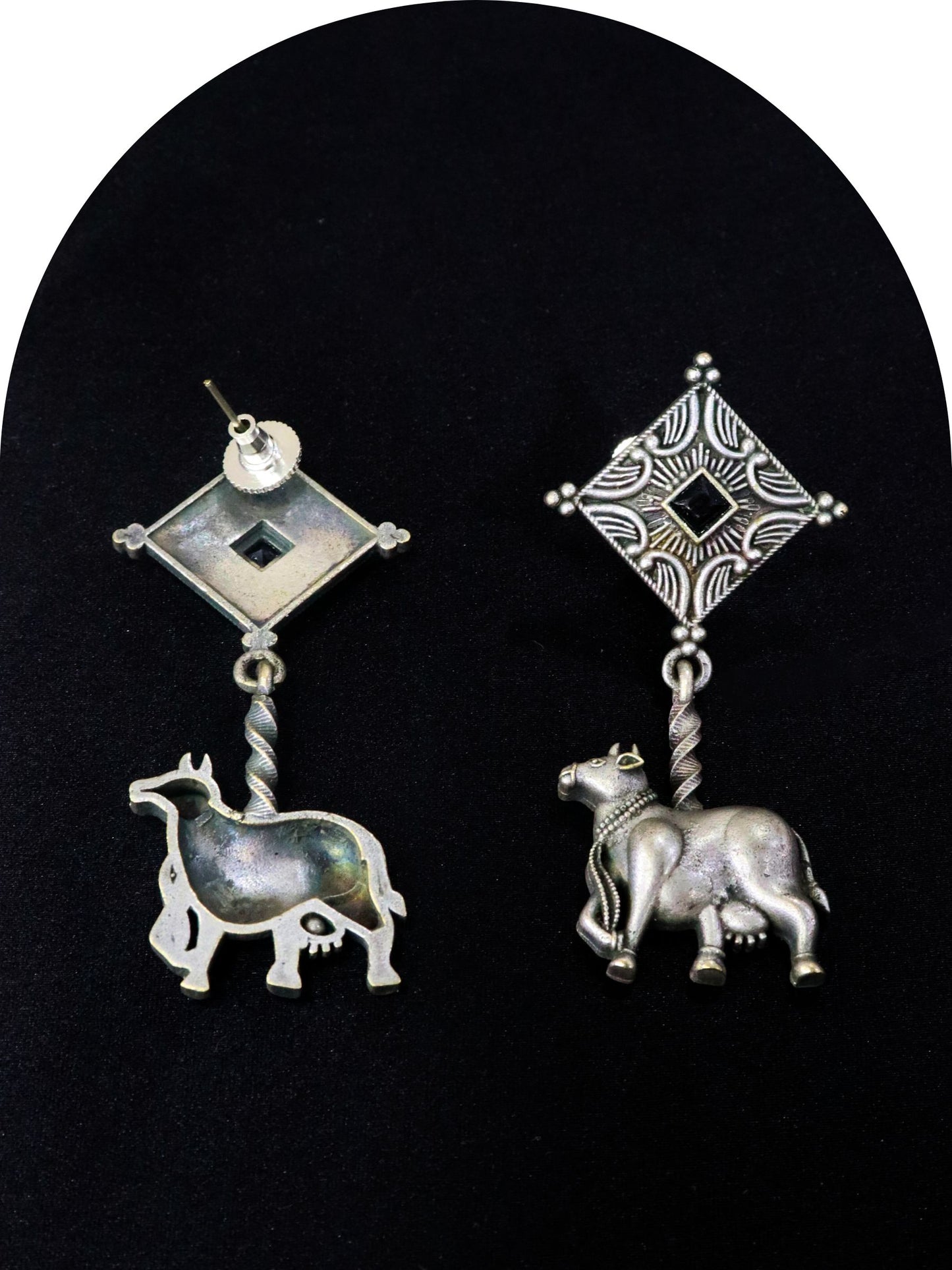 Dimani German Silver Earrings