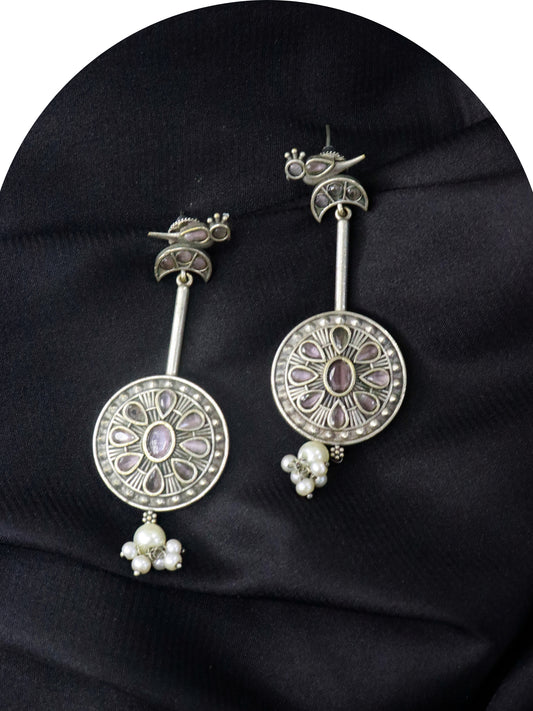 Durrah German Silver Earrings