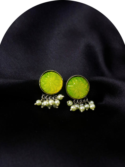 Marjan German Silver Earrings